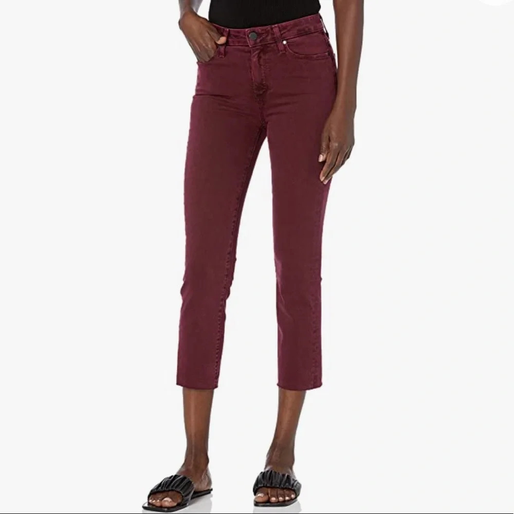 Paige Hoxton Crop Straight Leg Jeans Size 28